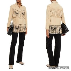 Maje | Fringed Suede Jacket